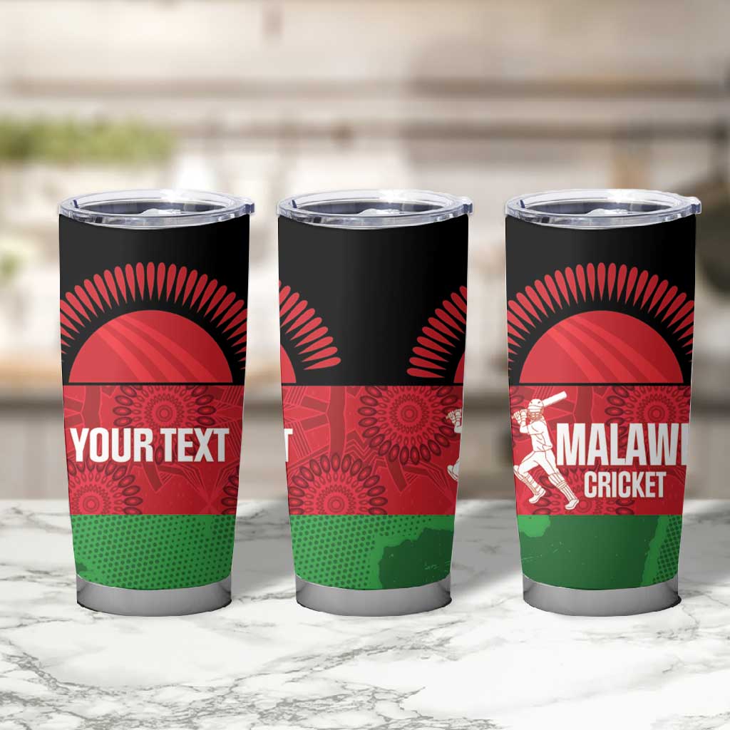Afro Cricket Malawi Custom Tumbler Cup Go Champions Flag Style LT14