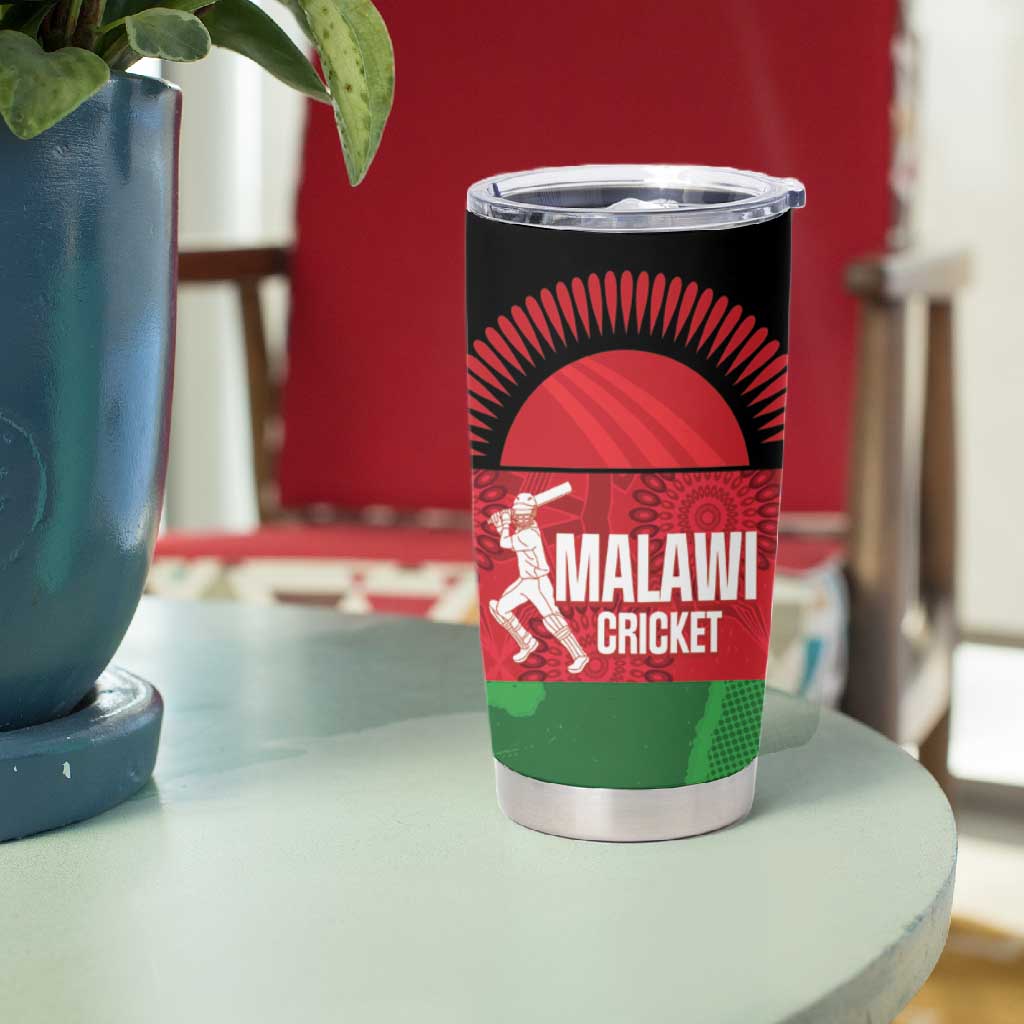 Afro Cricket Malawi Custom Tumbler Cup Go Champions Flag Style LT14