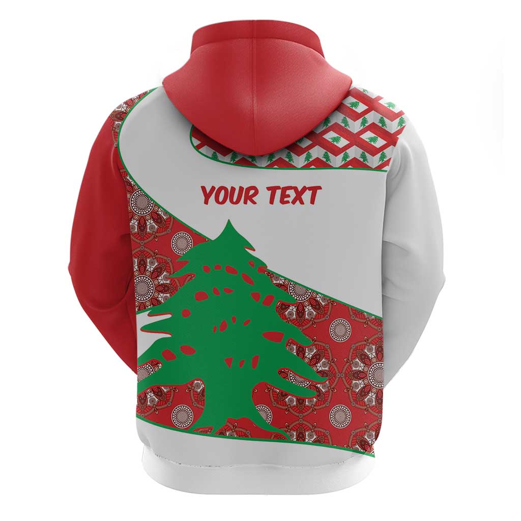 Personalised Lebanon Independence Day Hoodie Lebanese Map With Cedrus LT14