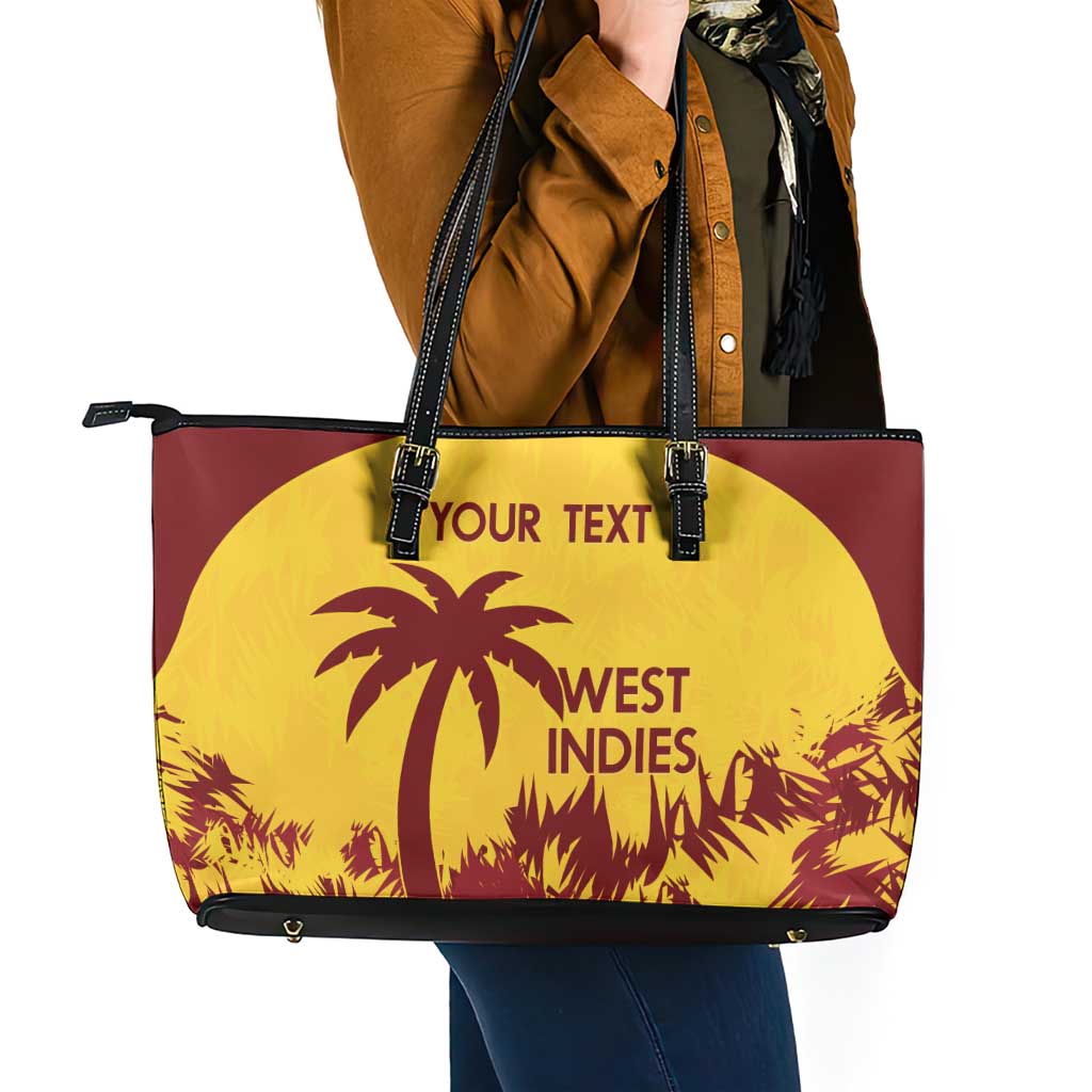 Custom West Indies Cricket Leather Tote Bag Windies Newest Version LT14