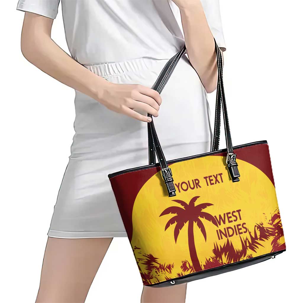 Custom West Indies Cricket Leather Tote Bag Windies Newest Version LT14