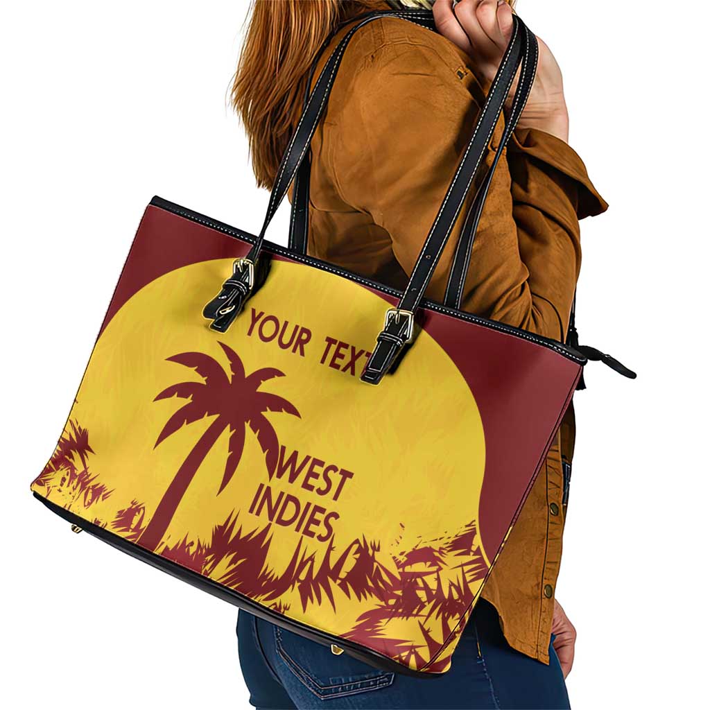 Custom West Indies Cricket Leather Tote Bag Windies Newest Version LT14