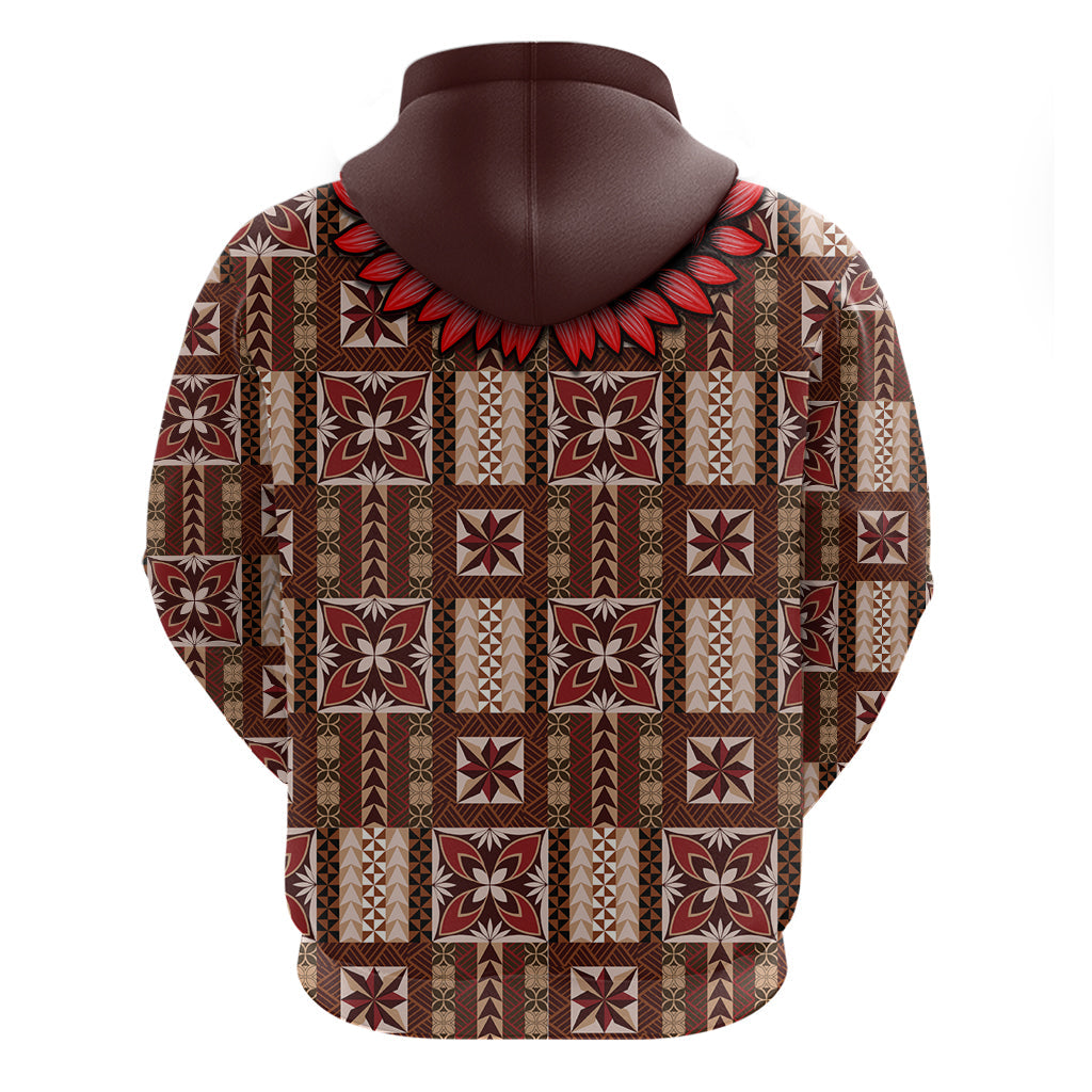 Samoa Siapo Hoodie Tapa Pattern Mix Ula Fala Hibiscus LT14
