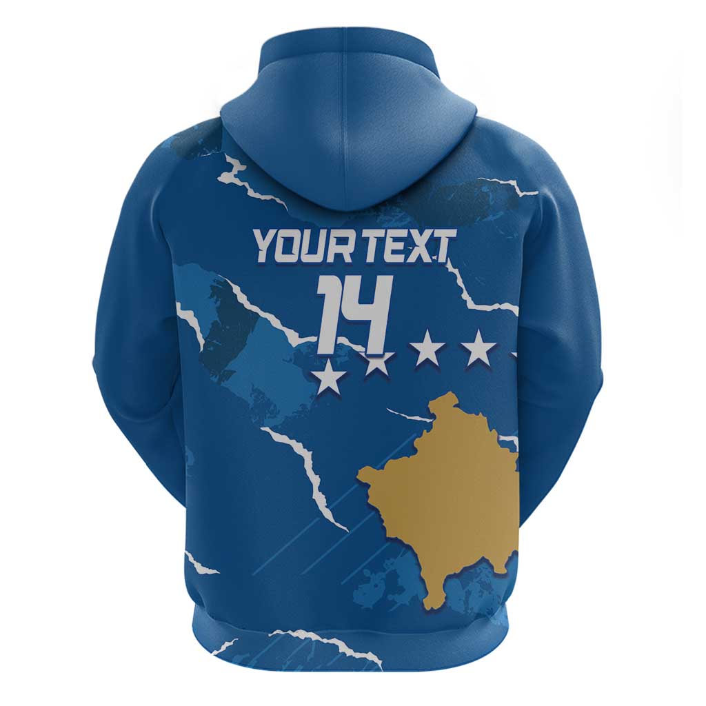Custom Kosovo Football Hoodie Come On Dardanet LT14