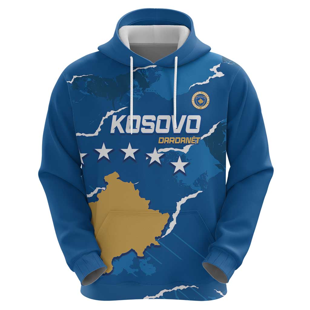 Custom Kosovo Football Hoodie Come On Dardanet LT14