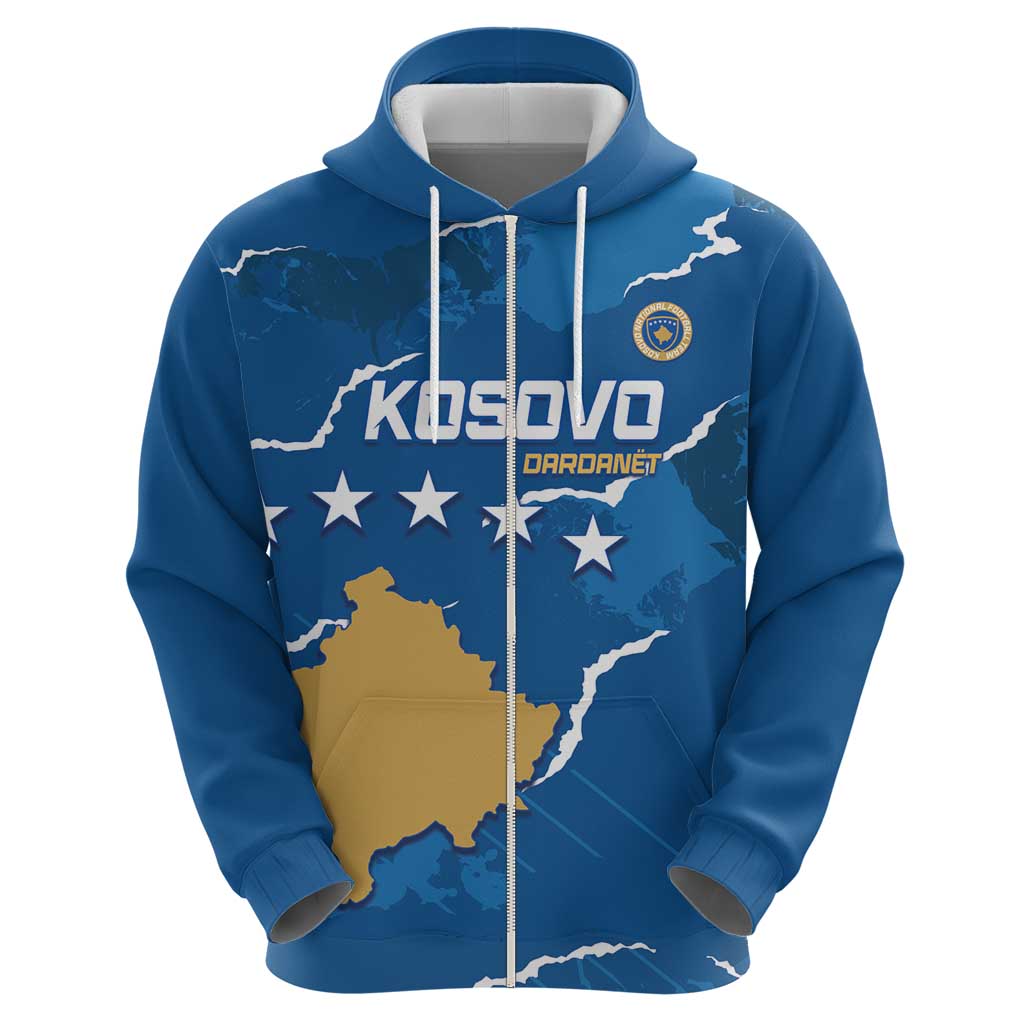 Custom Kosovo Football Hoodie Come On Dardanet LT14