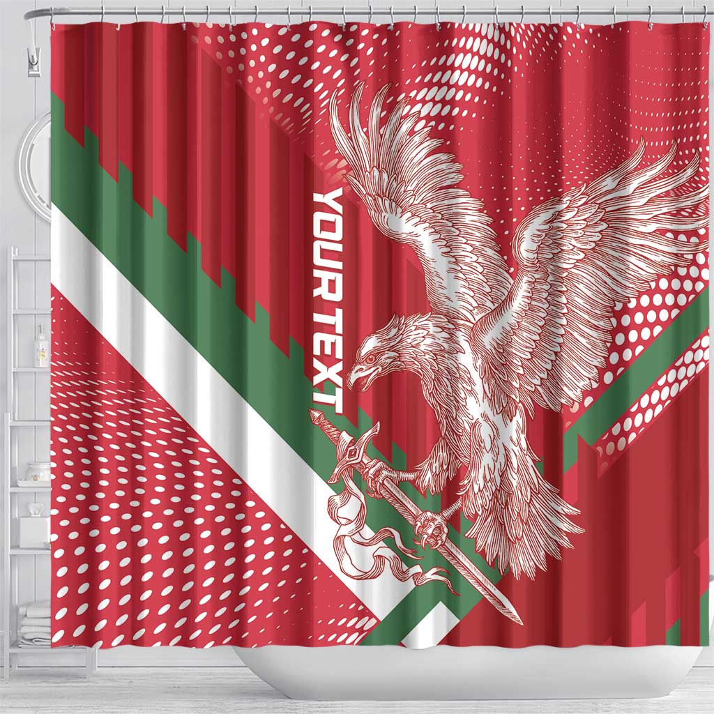 Custom Hungary Football Shower Curtain Come On Magyarok LT14