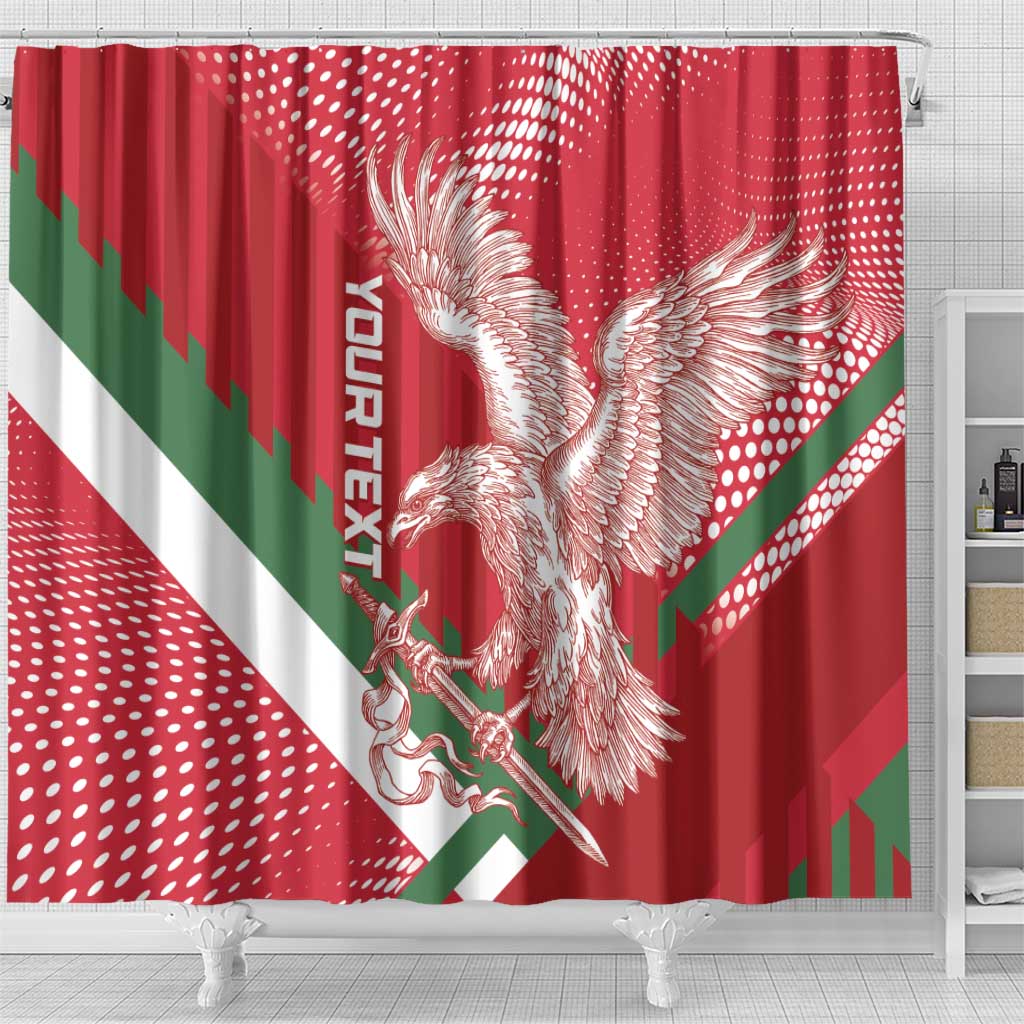 Custom Hungary Football Shower Curtain Come On Magyarok LT14