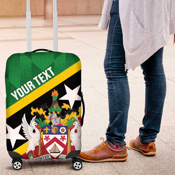 Custom Saint Kitts and Nevis Cricket Luggage Cover Go Champions Patriots LT14