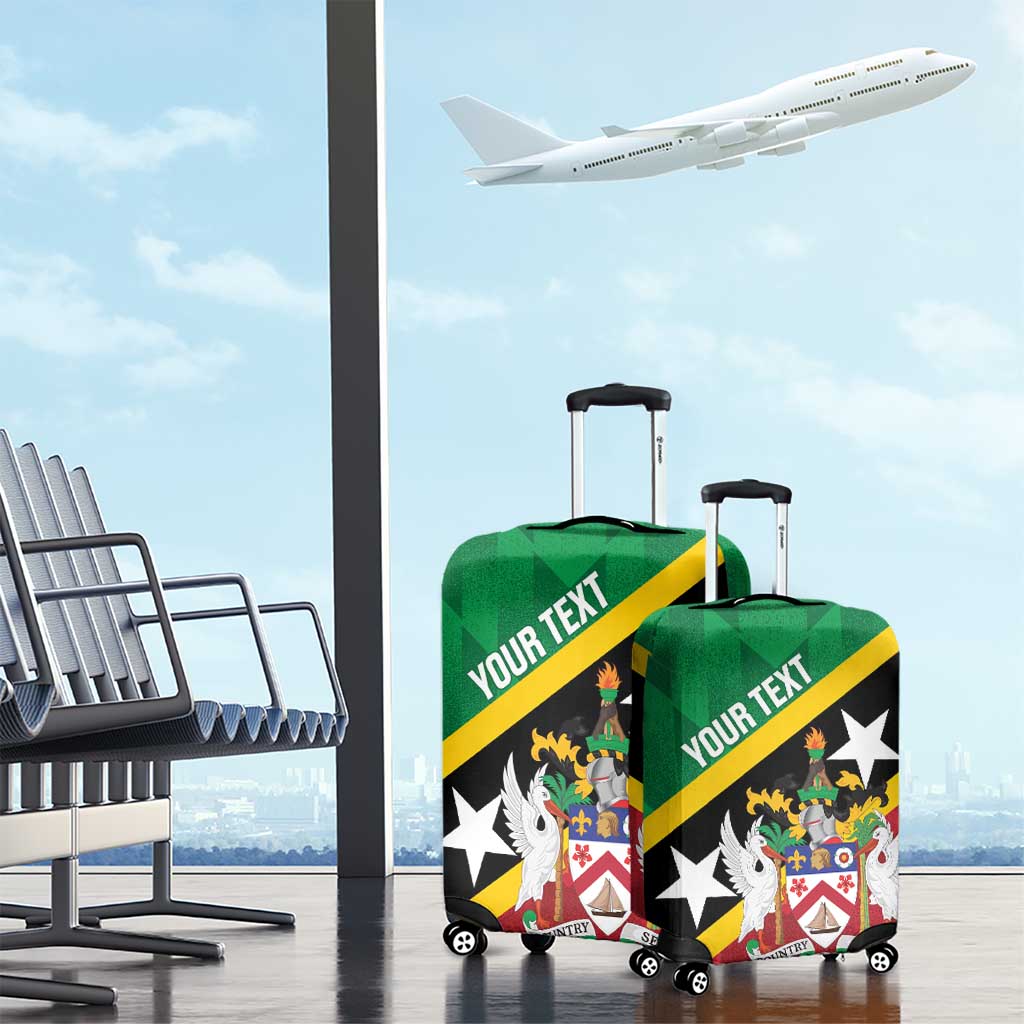 Custom Saint Kitts and Nevis Cricket Luggage Cover Go Champions Patriots LT14