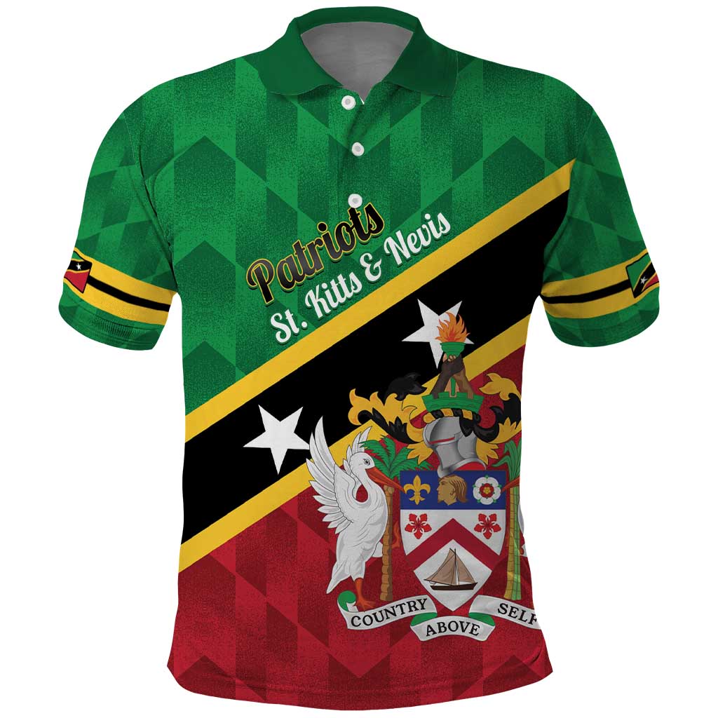 Custom Saint Kitts and Nevis Cricket Polo Shirt Go Champions Patriots LT14