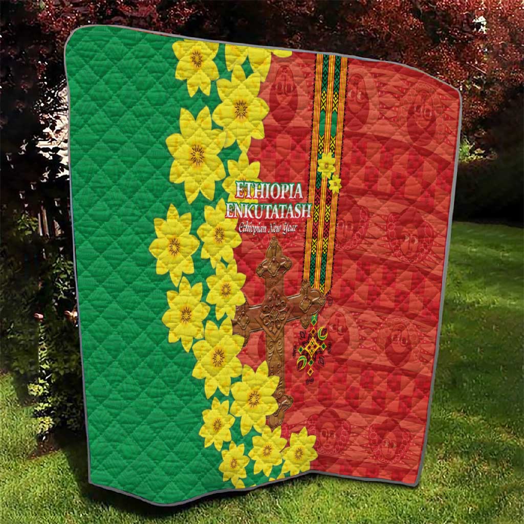Enkutatash Ethiopia Quilt Melkam Addis Amet Adey Abeba Flower LT14
