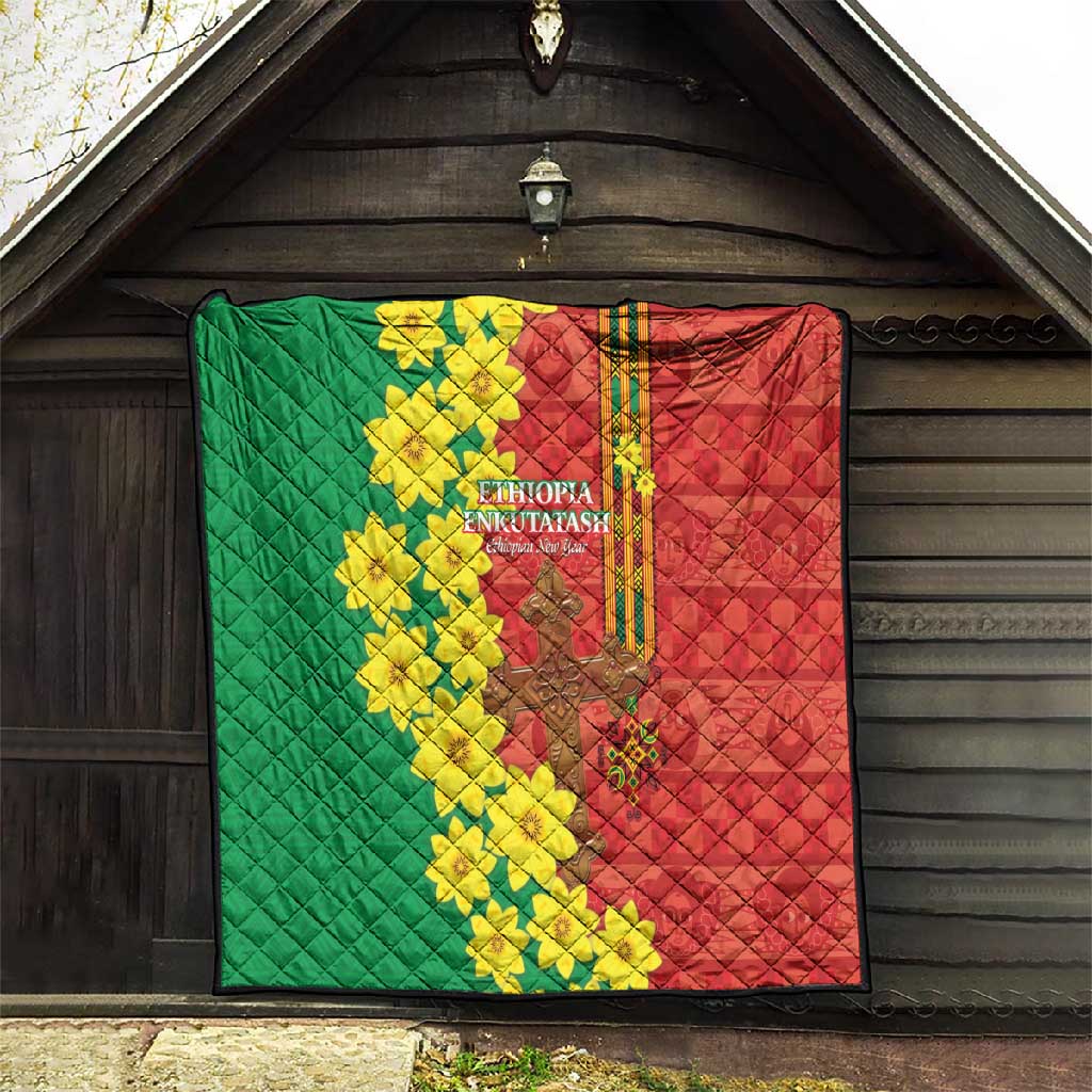 Enkutatash Ethiopia Quilt Melkam Addis Amet Adey Abeba Flower LT14