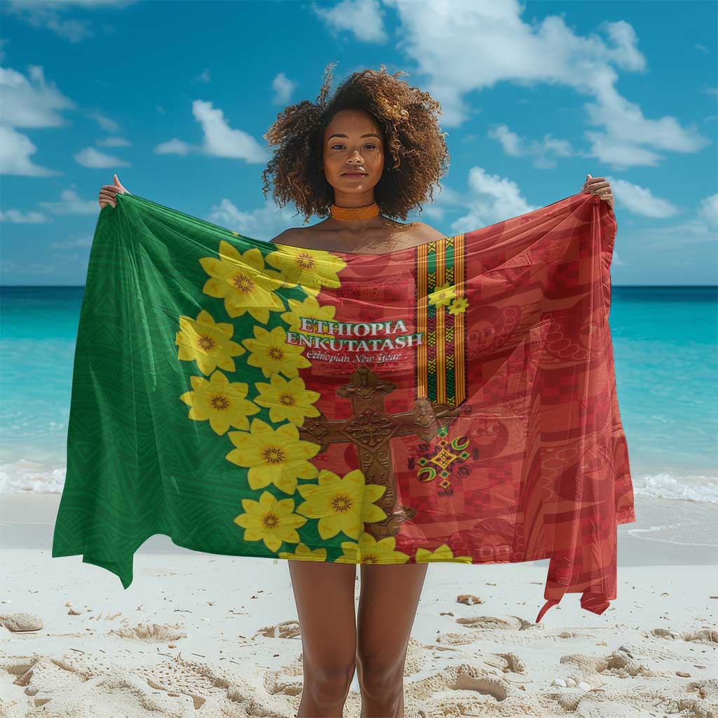 Enkutatash Ethiopia Sarong Melkam Addis Amet Adey Abeba Flower LT14