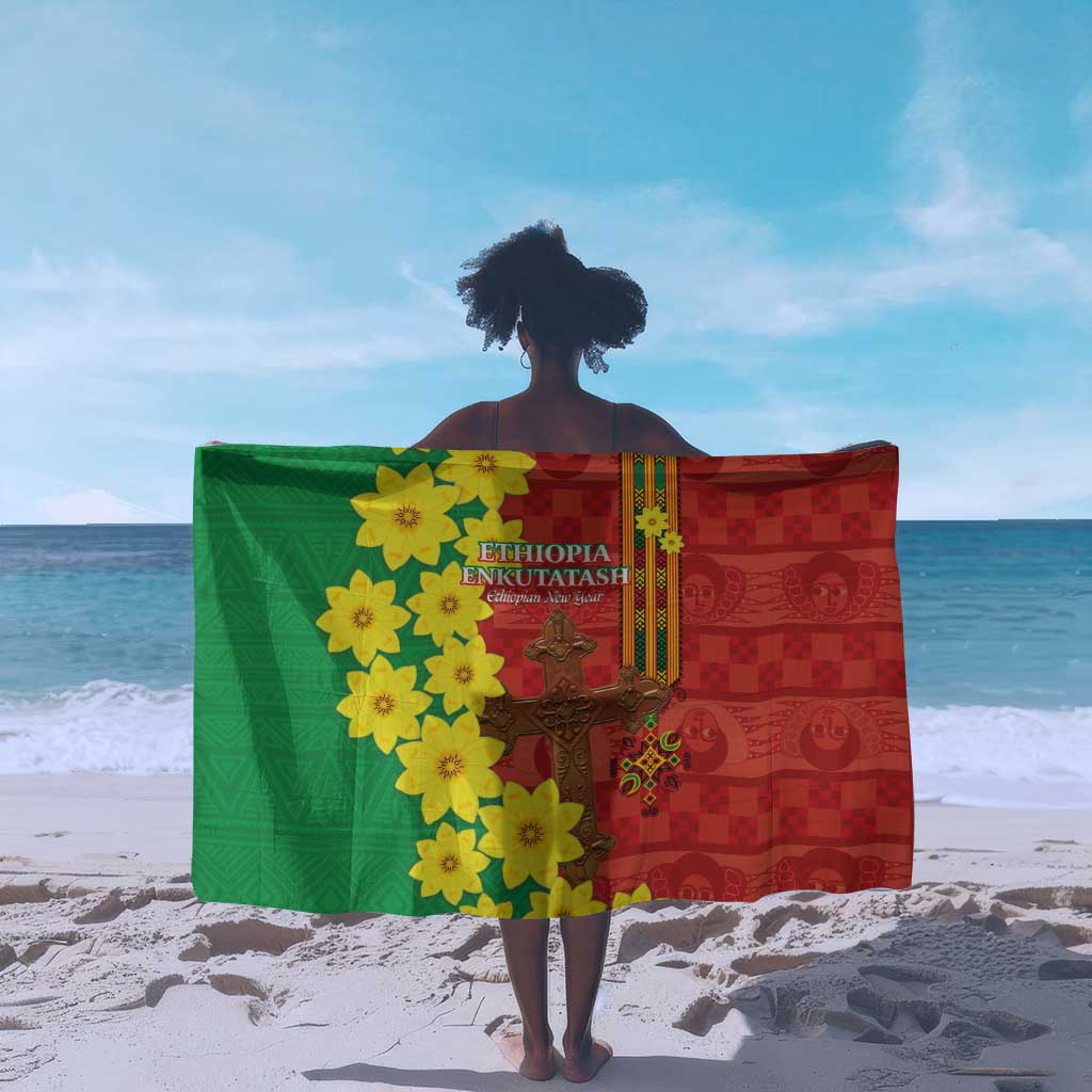 Enkutatash Ethiopia Sarong Melkam Addis Amet Adey Abeba Flower LT14