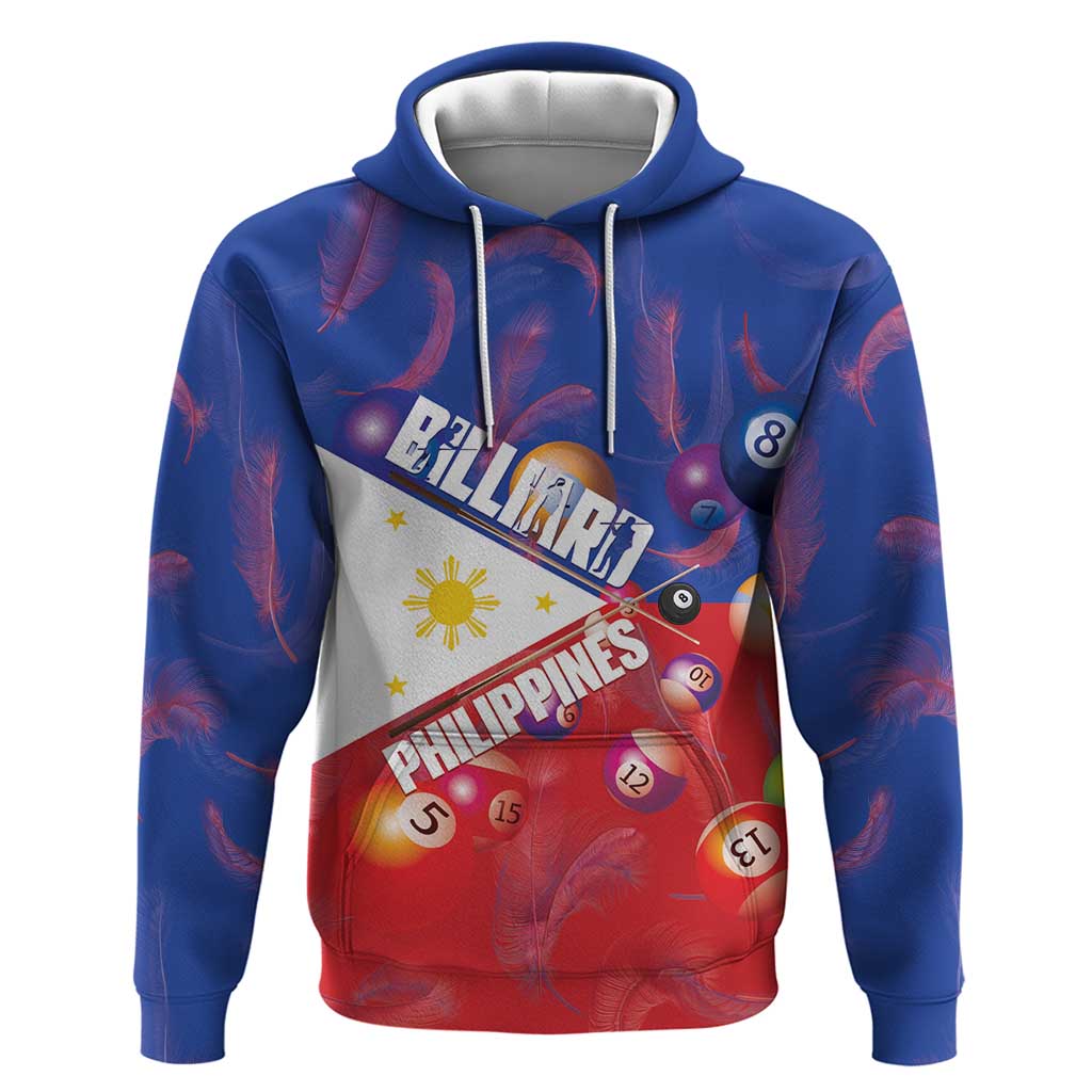 Personalised Philippines Billiards Hoodie Cue With Balls Flag Style LT14