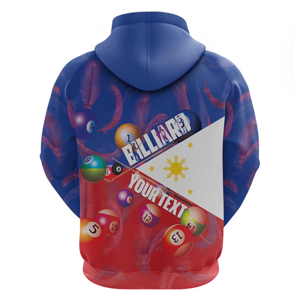 Personalised Philippines Billiards Hoodie Cue With Balls Flag Style LT14