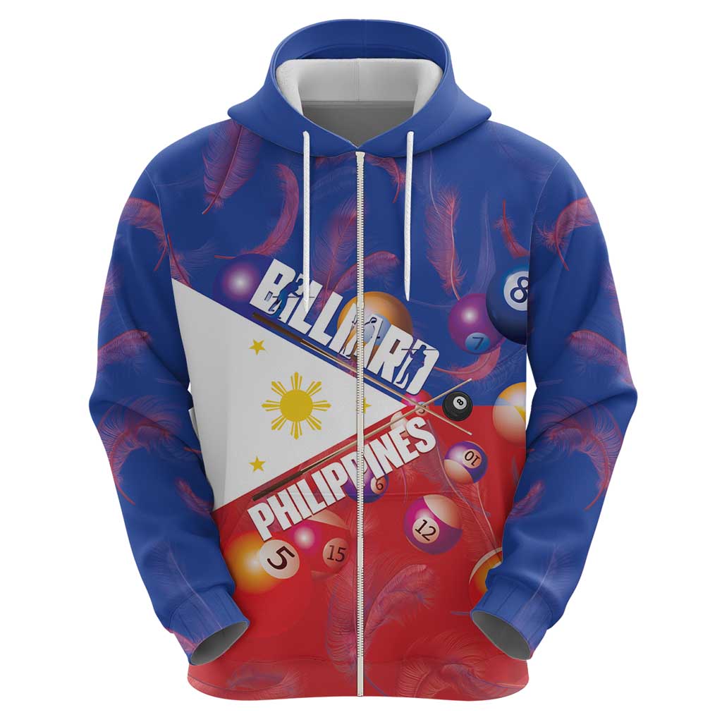Personalised Philippines Billiards Hoodie Cue With Balls Flag Style LT14