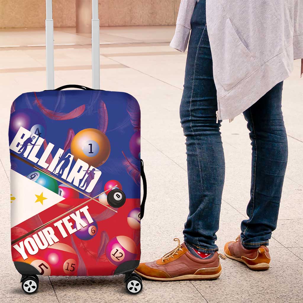 Personalised Philippines Billiards Luggage Cover Cue With Balls Flag Style LT14