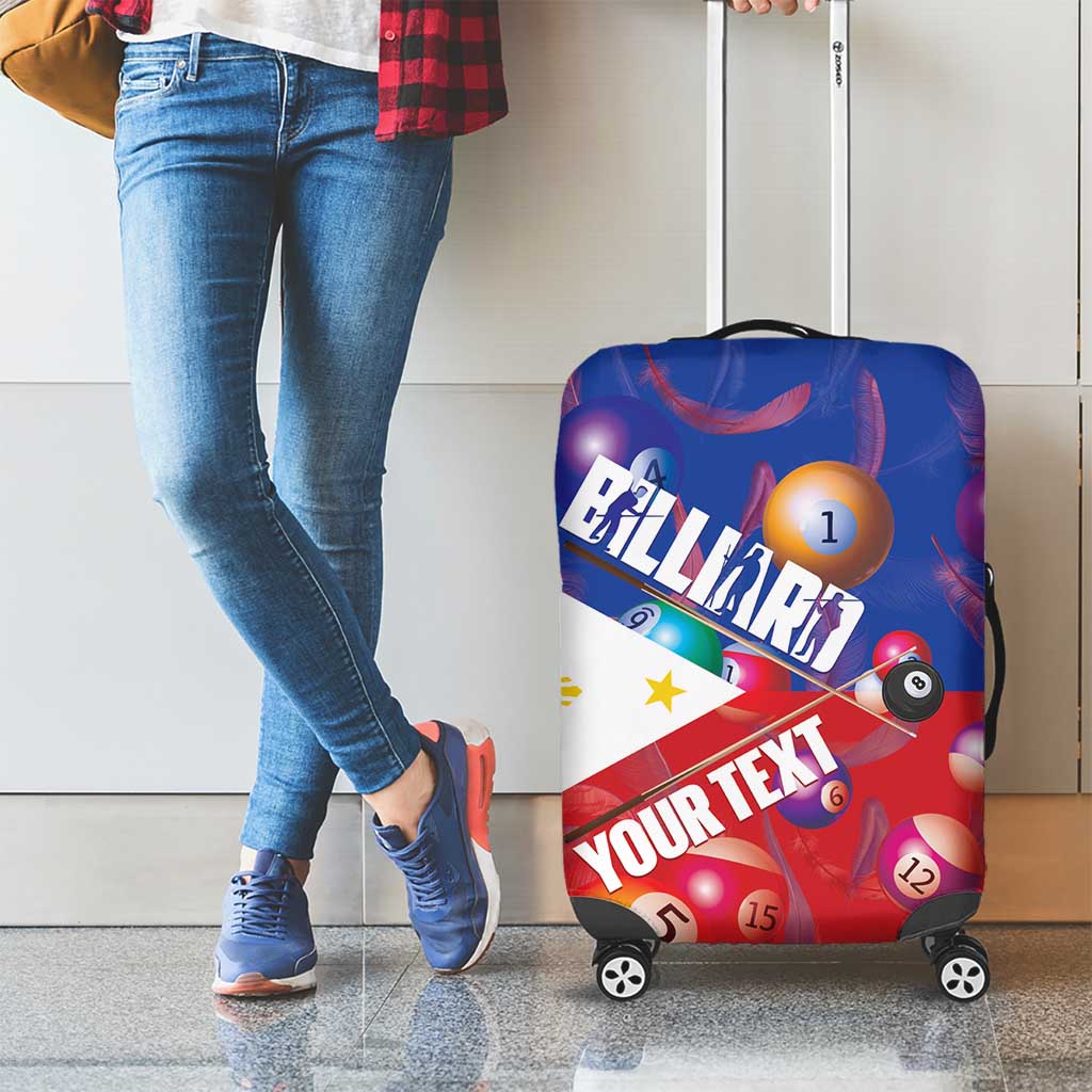 Personalised Philippines Billiards Luggage Cover Cue With Balls Flag Style LT14
