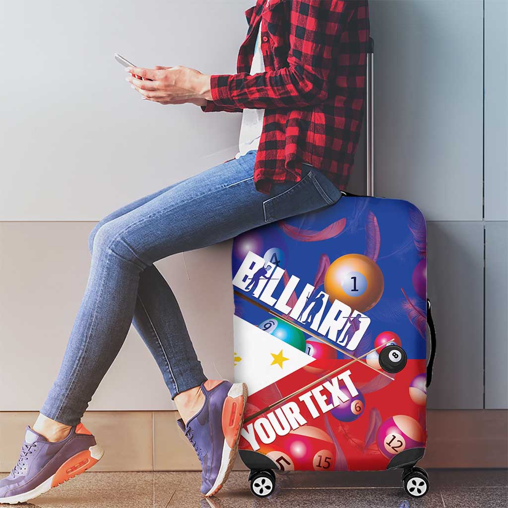 Personalised Philippines Billiards Luggage Cover Cue With Balls Flag Style LT14