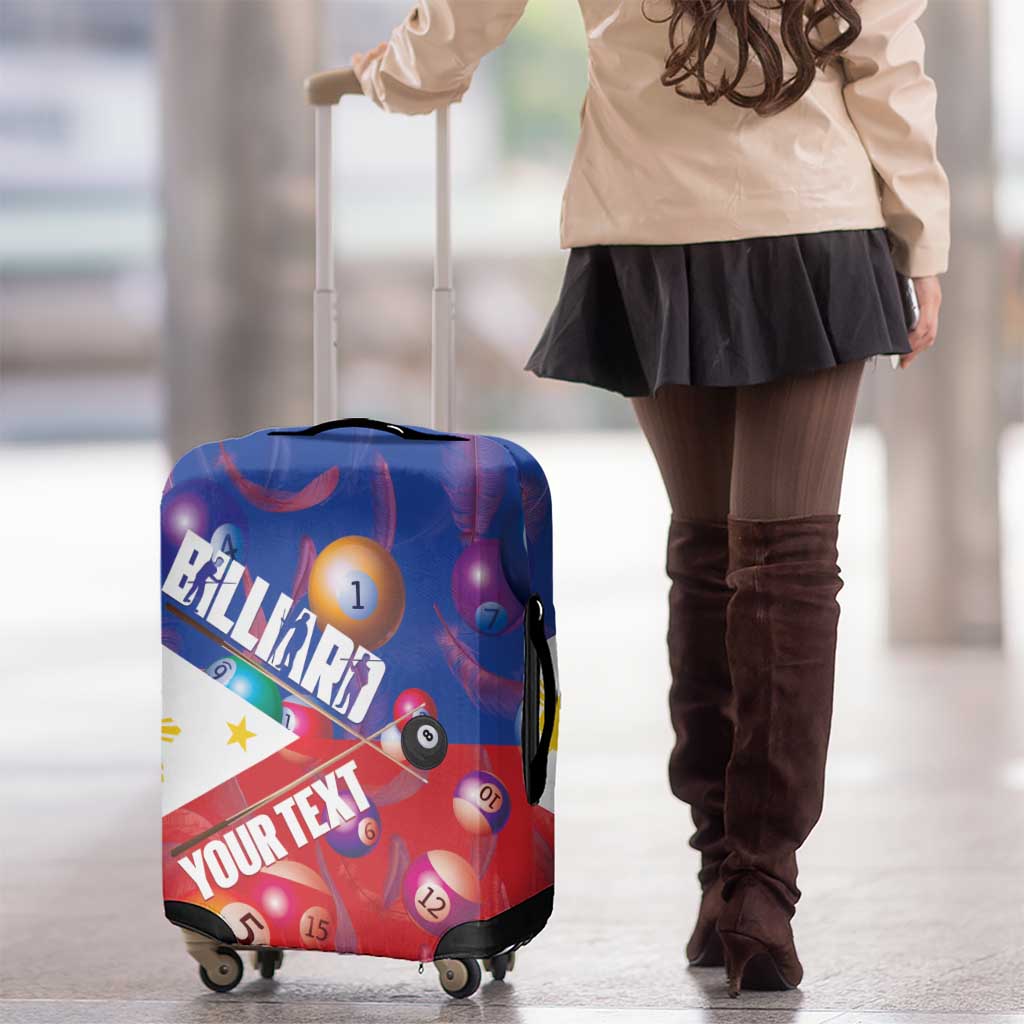 Personalised Philippines Billiards Luggage Cover Cue With Balls Flag Style LT14