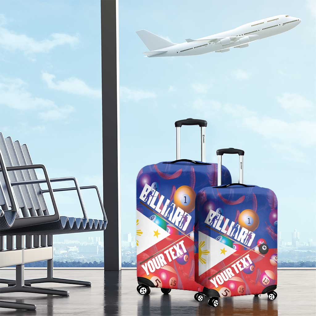 Personalised Philippines Billiards Luggage Cover Cue With Balls Flag Style LT14
