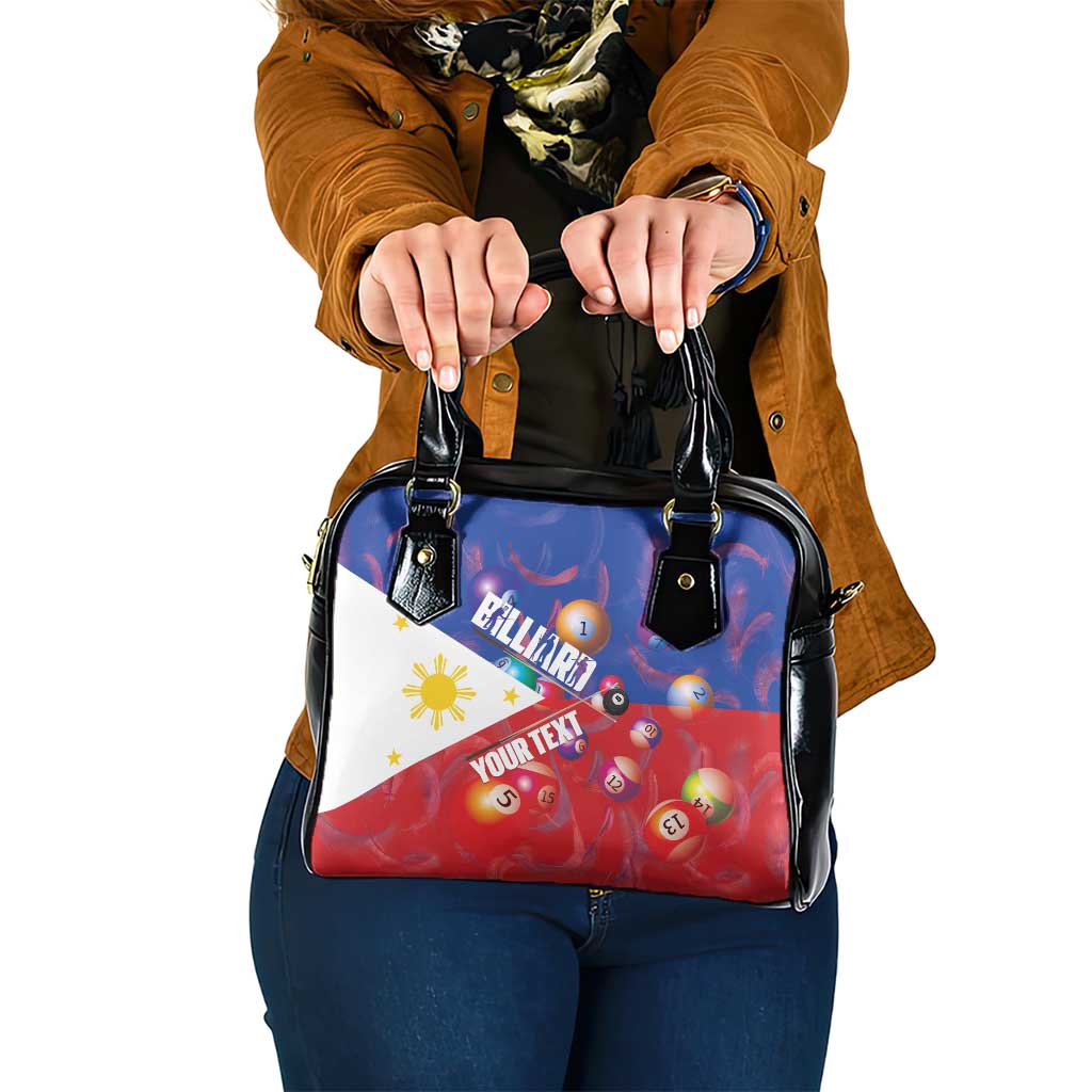 Personalised Philippines Billiards Shoulder Handbag Cue With Balls Flag Style LT14