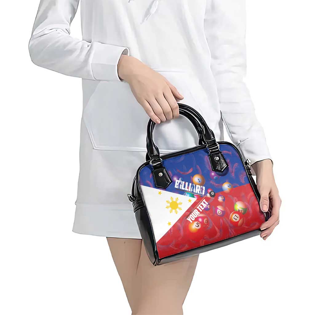 Personalised Philippines Billiards Shoulder Handbag Cue With Balls Flag Style LT14