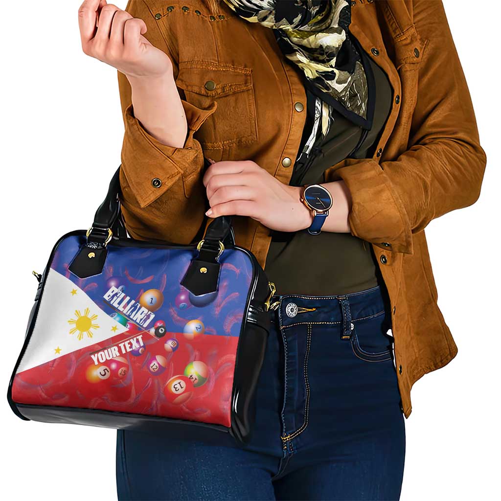 Personalised Philippines Billiards Shoulder Handbag Cue With Balls Flag Style LT14