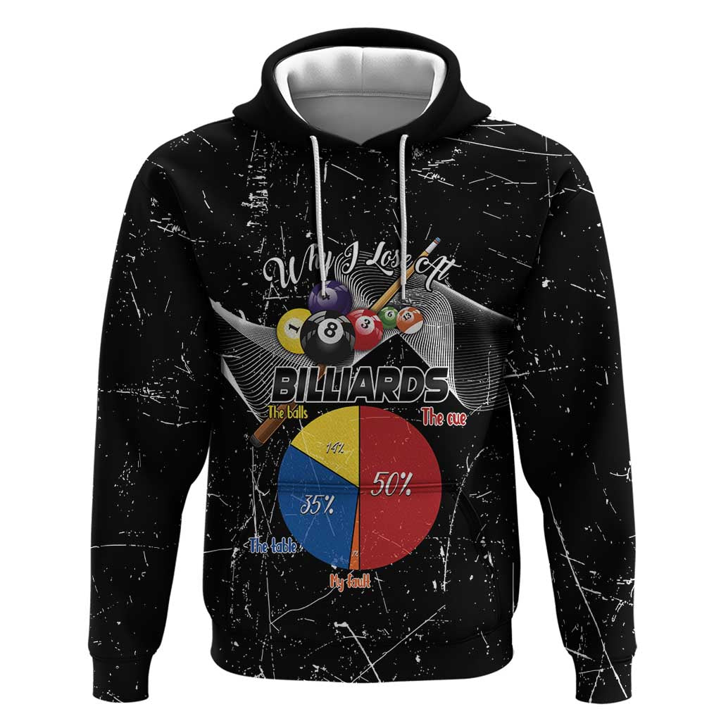 Why I Lose At Billiards Hoodie Funny Grunge Style LT14