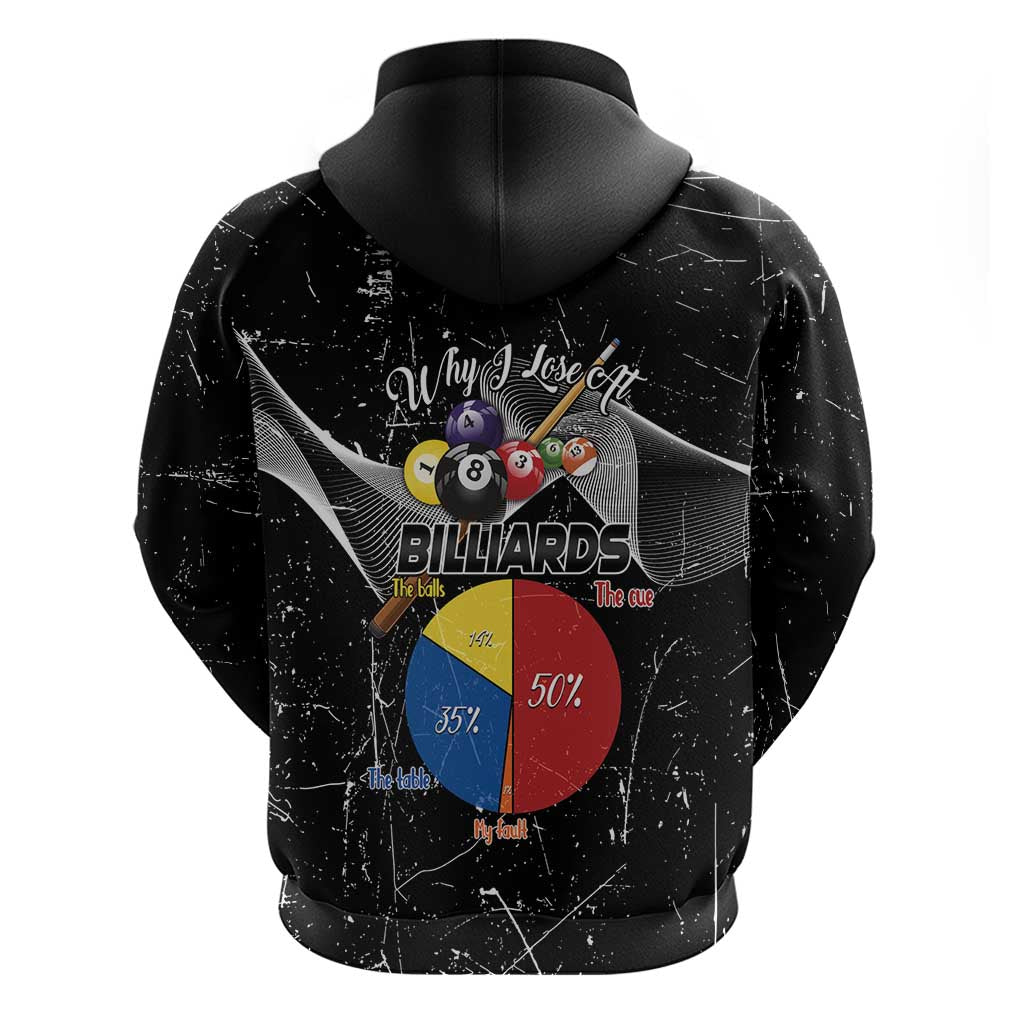 Why I Lose At Billiards Hoodie Funny Grunge Style LT14
