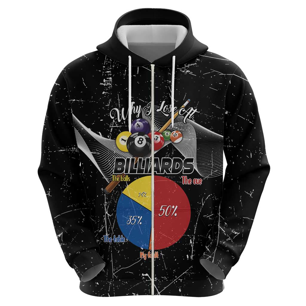 Why I Lose At Billiards Hoodie Funny Grunge Style LT14