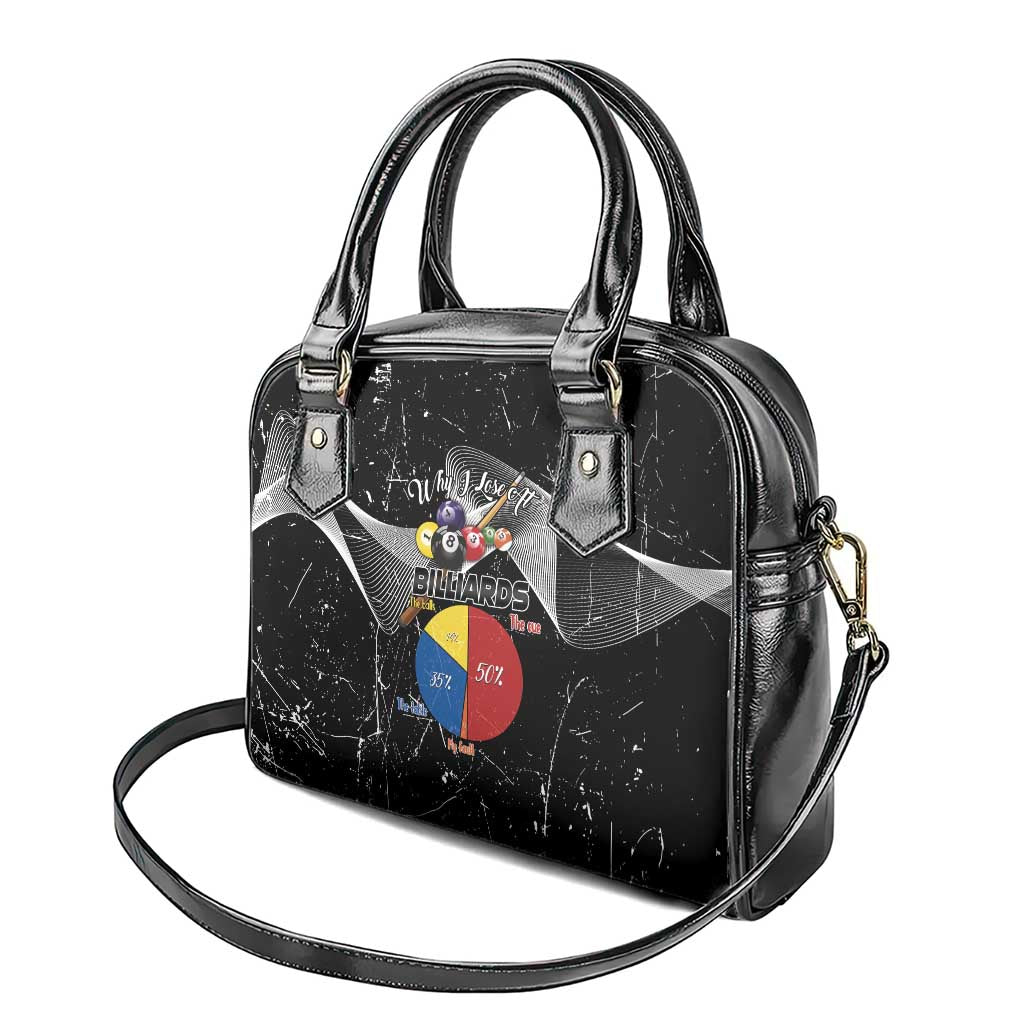 Why I Lose At Billiards Shoulder Handbag Funny Grunge Style LT14