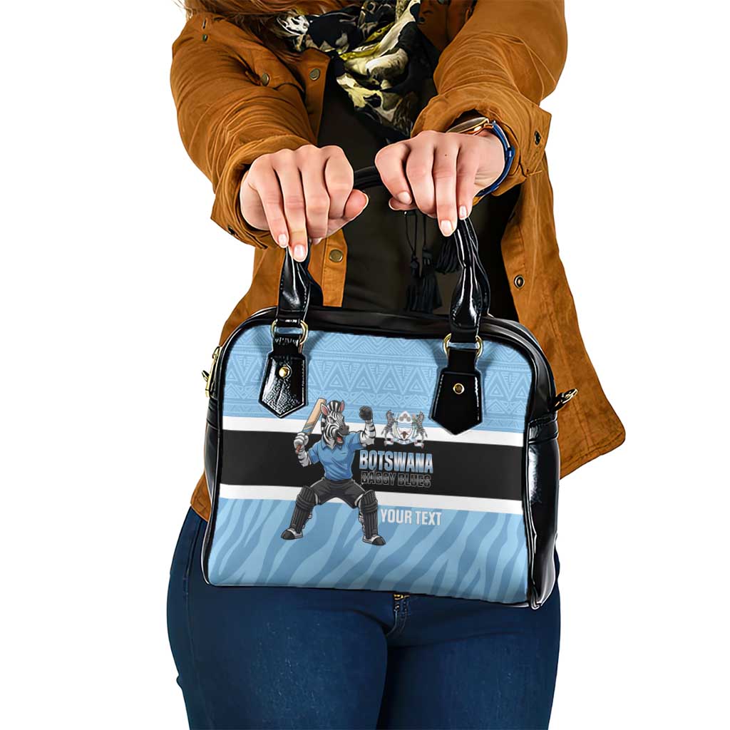 Custom Botswana Cricket Shoulder Handbag Go Baggy Blues Zebra Mascot LT14