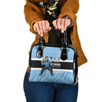 Custom Botswana Cricket Shoulder Handbag Go Baggy Blues Zebra Mascot LT14