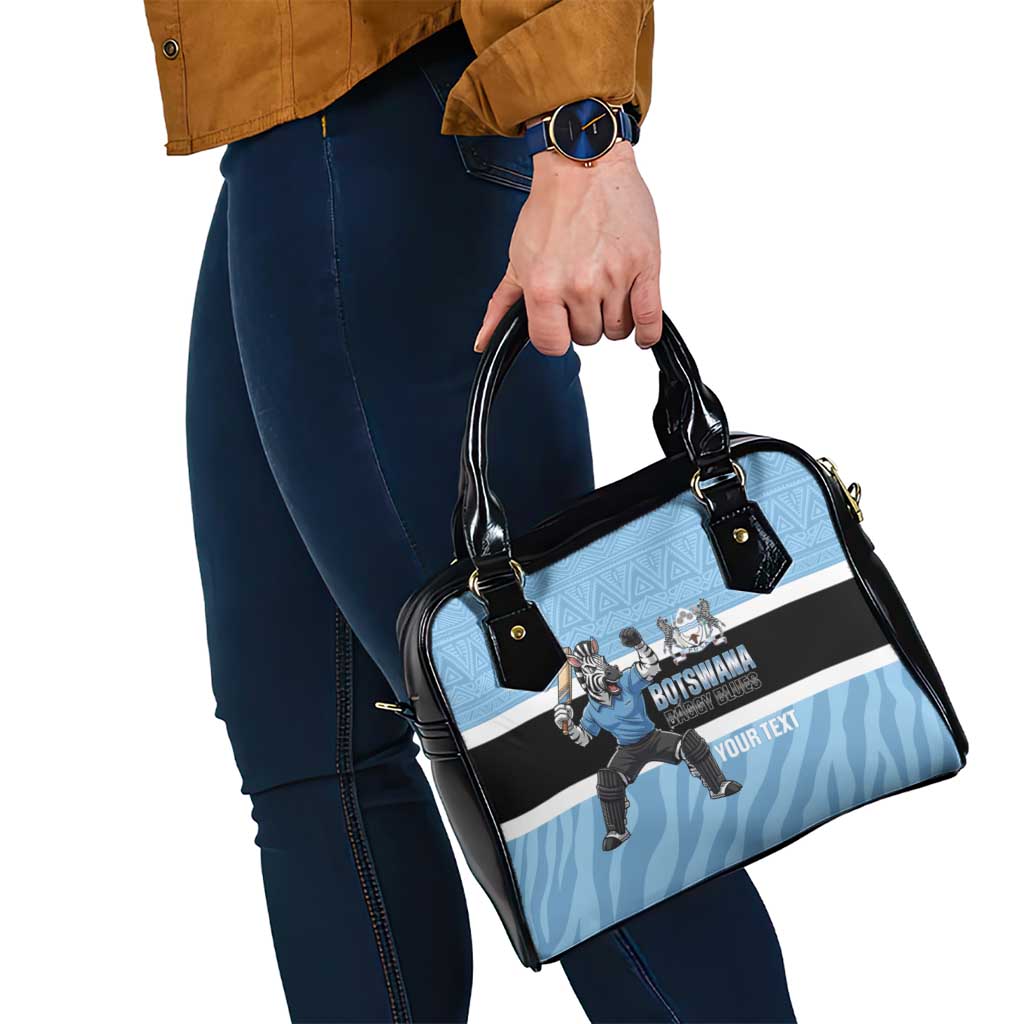 Custom Botswana Cricket Shoulder Handbag Go Baggy Blues Zebra Mascot LT14