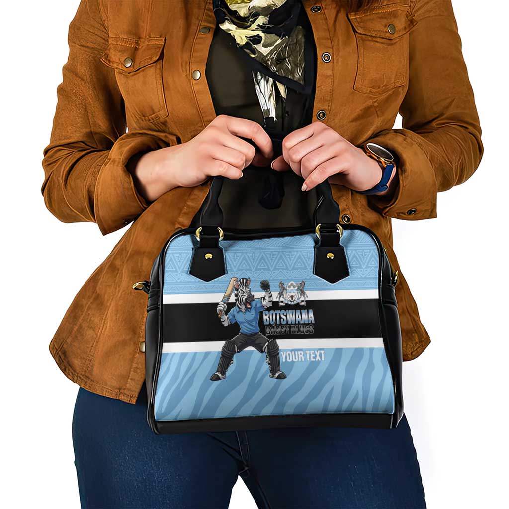Custom Botswana Cricket Shoulder Handbag Go Baggy Blues Zebra Mascot LT14