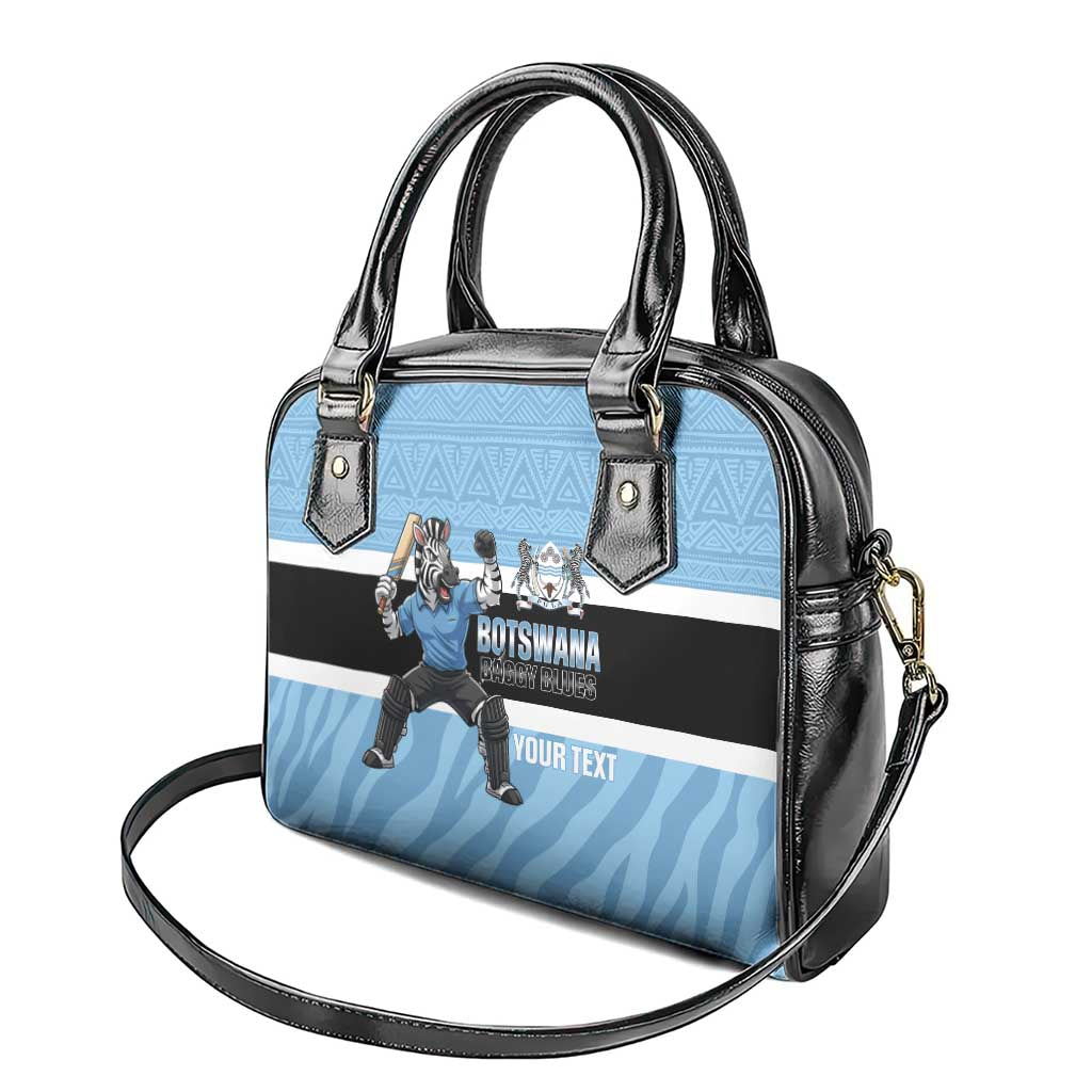 Custom Botswana Cricket Shoulder Handbag Go Baggy Blues Zebra Mascot LT14