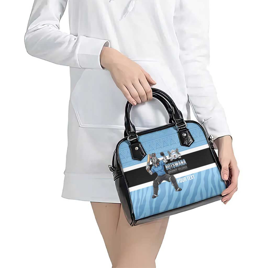 Custom Botswana Cricket Shoulder Handbag Go Baggy Blues Zebra Mascot LT14
