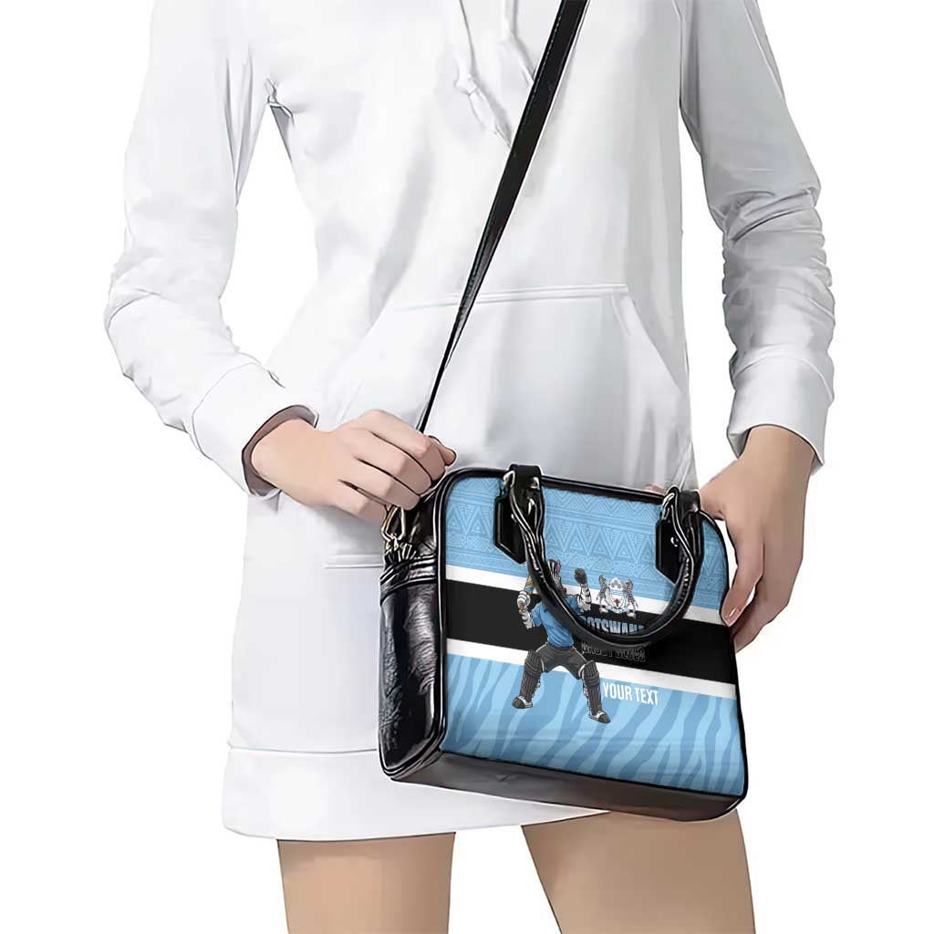 Custom Botswana Cricket Shoulder Handbag Go Baggy Blues Zebra Mascot LT14