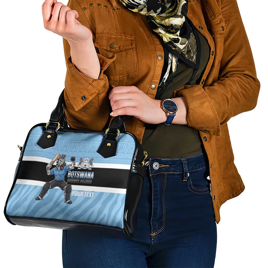 Custom Botswana Cricket Shoulder Handbag Go Baggy Blues Zebra Mascot LT14