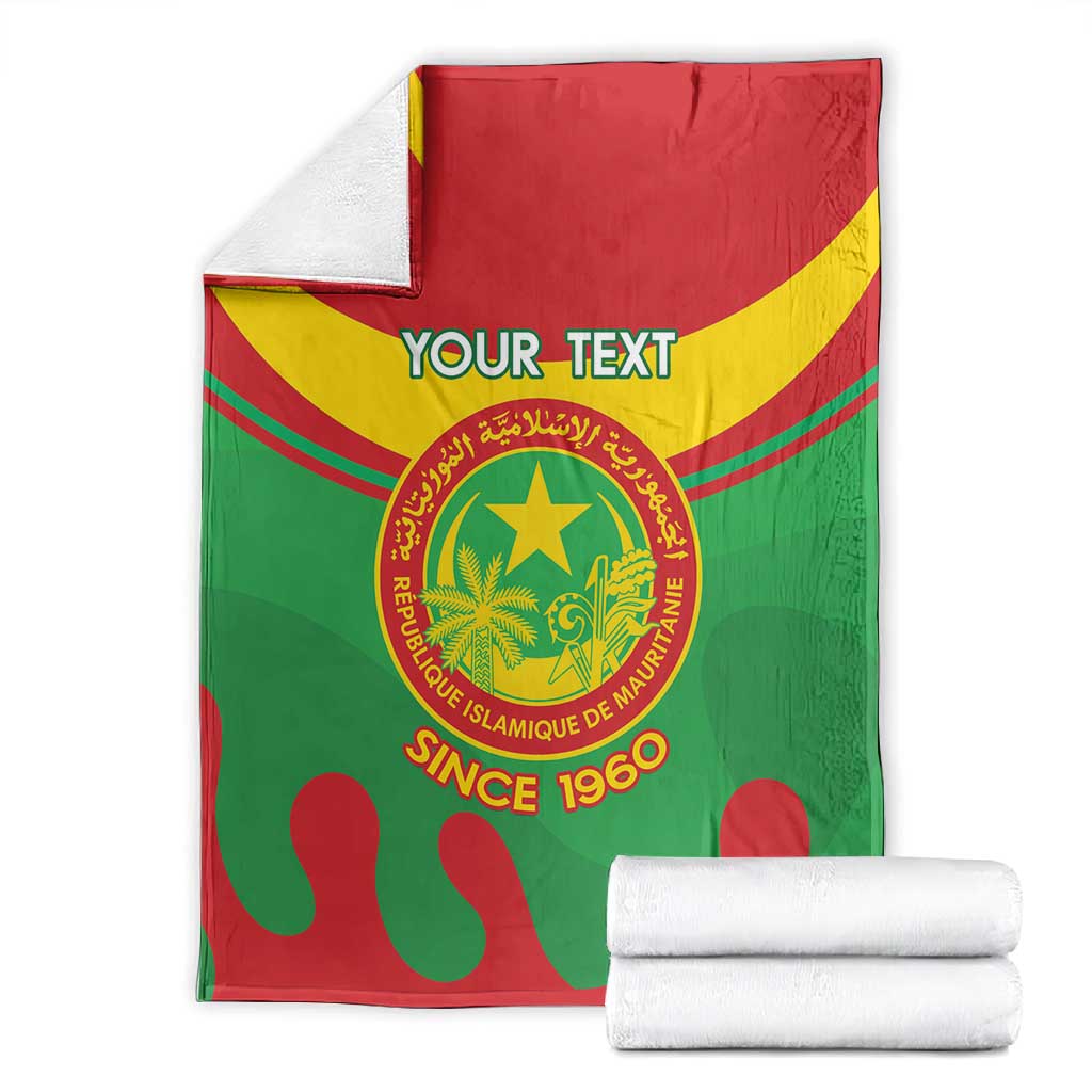 Personalized Mauritania Blanket Map Flag - Independence Day 1960 LT14