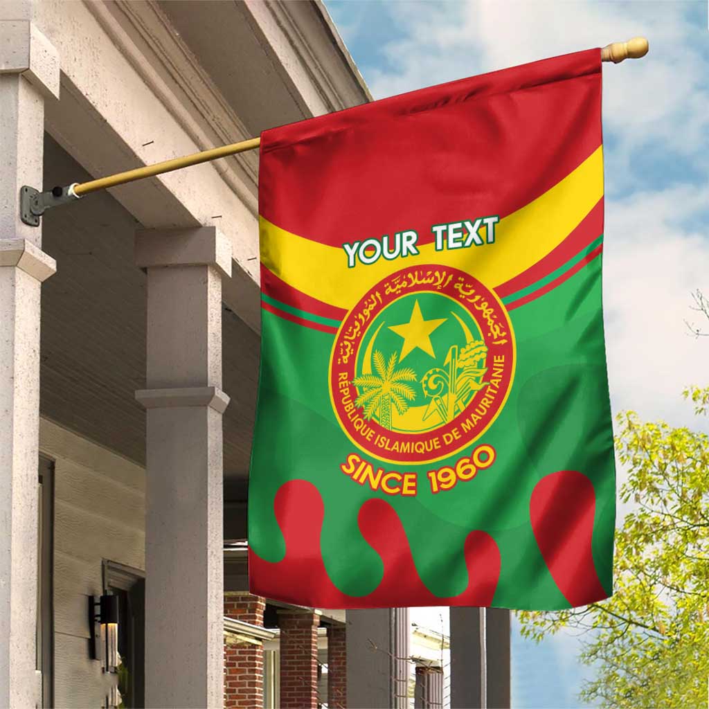 Personalized Mauritania Garden Flag Map Flag - Independence Day 1960 LT14