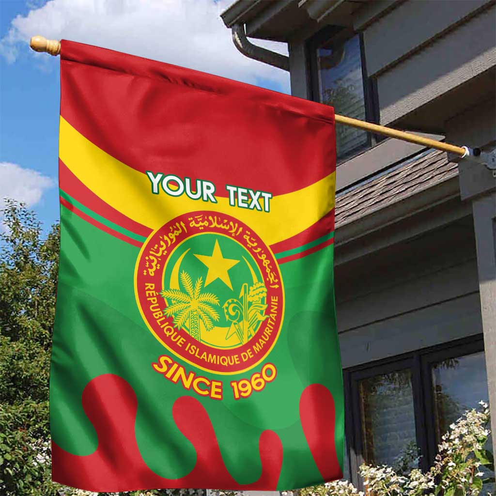 Personalized Mauritania Garden Flag Map Flag - Independence Day 1960 LT14