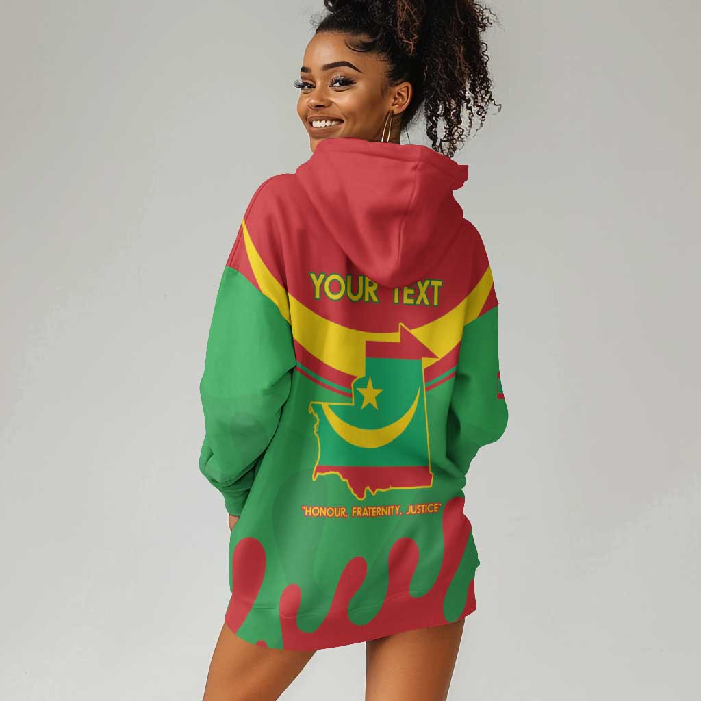 Personalized Mauritania Hoodie Dress Map Flag - Independence Day 1960 LT14