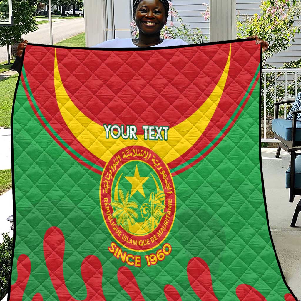Personalized Mauritania Quilt Map Flag - Independence Day 1960 LT14