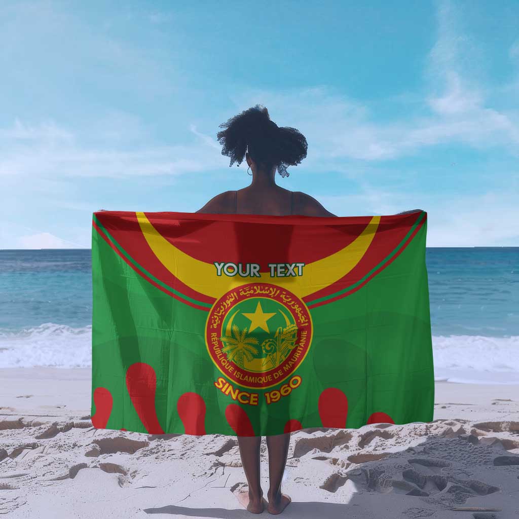 Personalized Mauritania Sarong Map Flag - Independence Day 1960 LT14