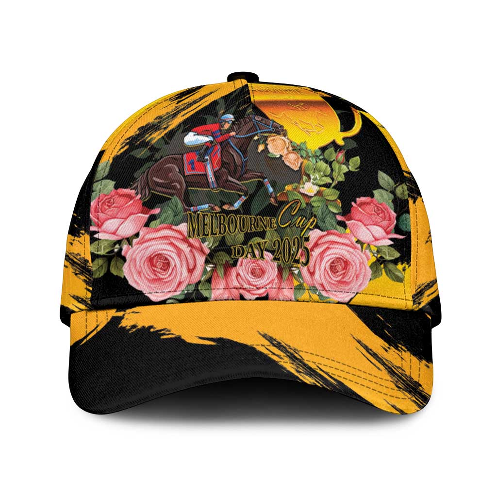 Australia Melbourne Cup Day Classic Cap Horse Racing Trophy With Roses LT14