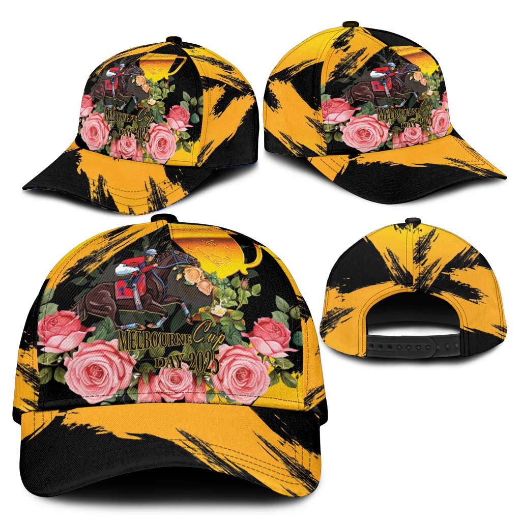 Australia Melbourne Cup Day Classic Cap Horse Racing Trophy With Roses LT14